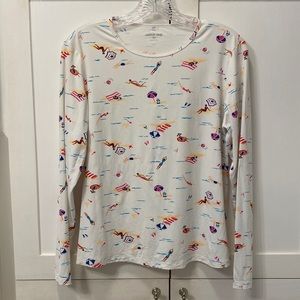 Lands End Rash Guard Swim Tee